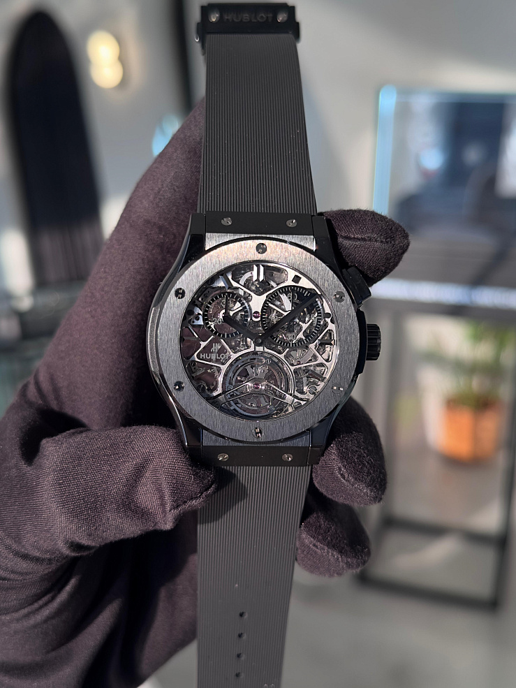 45 mm Classic Fusion Tourbillon Skeleton All Black
