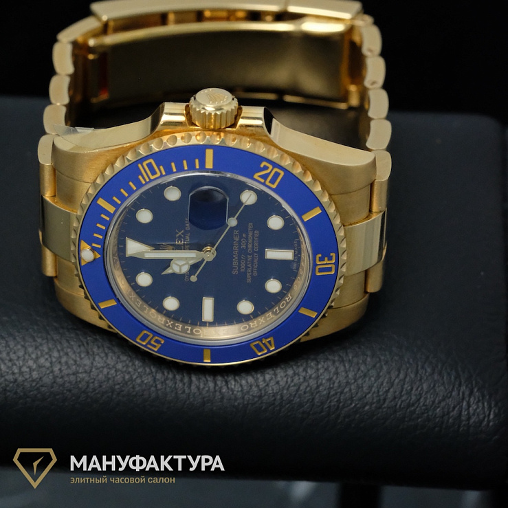 Submariner Yellow Gold Blue Discontiniued