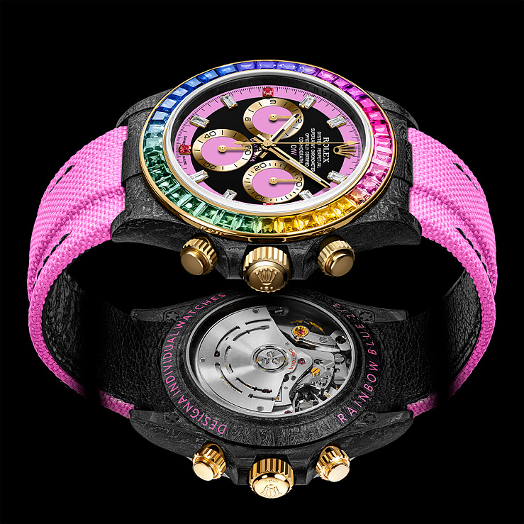 Rolex Daytona 40 Mm Rainbow Rose