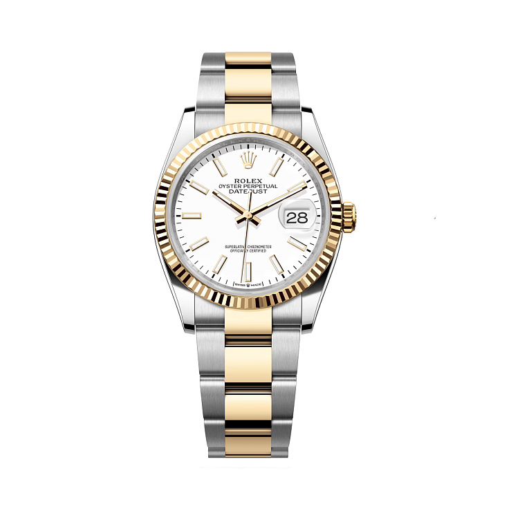 Datejust 36mm Steel & Yellow gold White Dial Oyster Bracelet