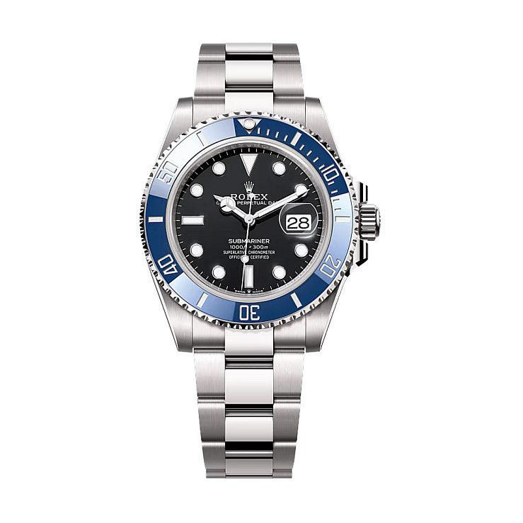 Submariner Date 41mm White Gold Blue Bezel