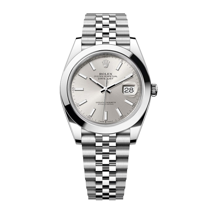 Datejust 41mm Steel Silver Dial Jubilee Bracelet