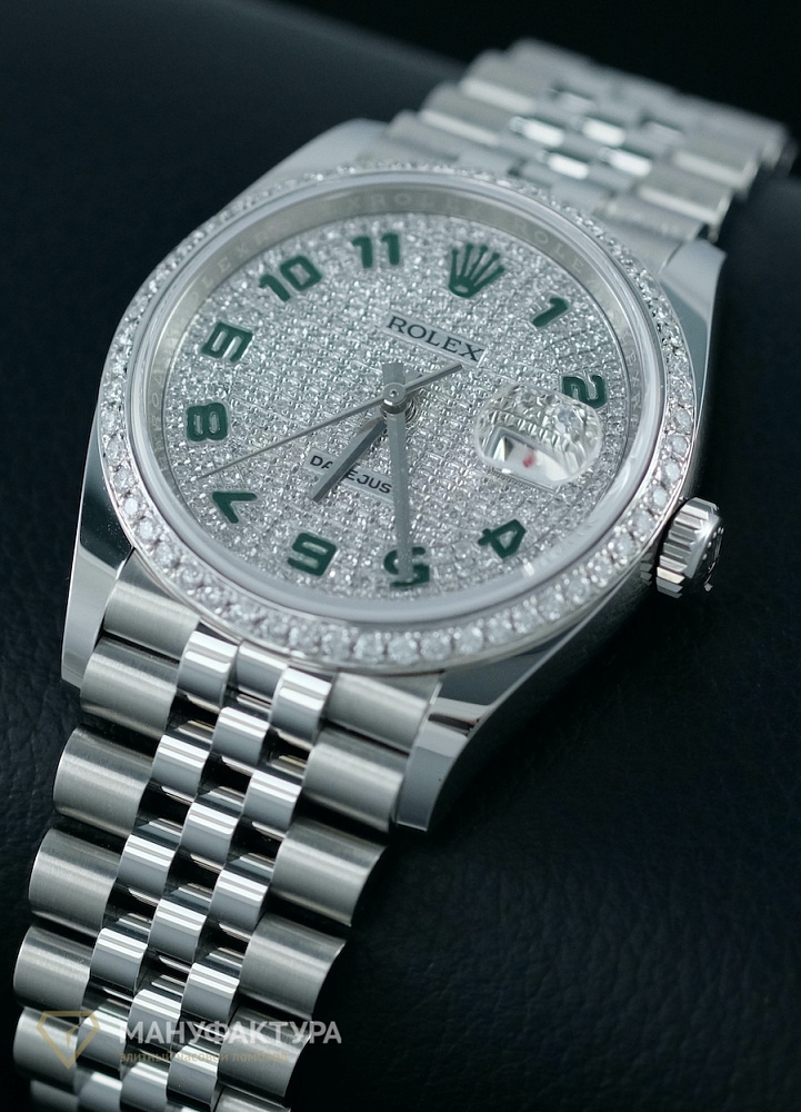 Datejust 36 mm Custom Diamonds Pave Dial 2021