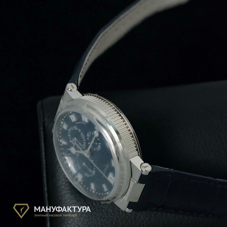Marine Chronograph White Gold Blue Dial 5527bb