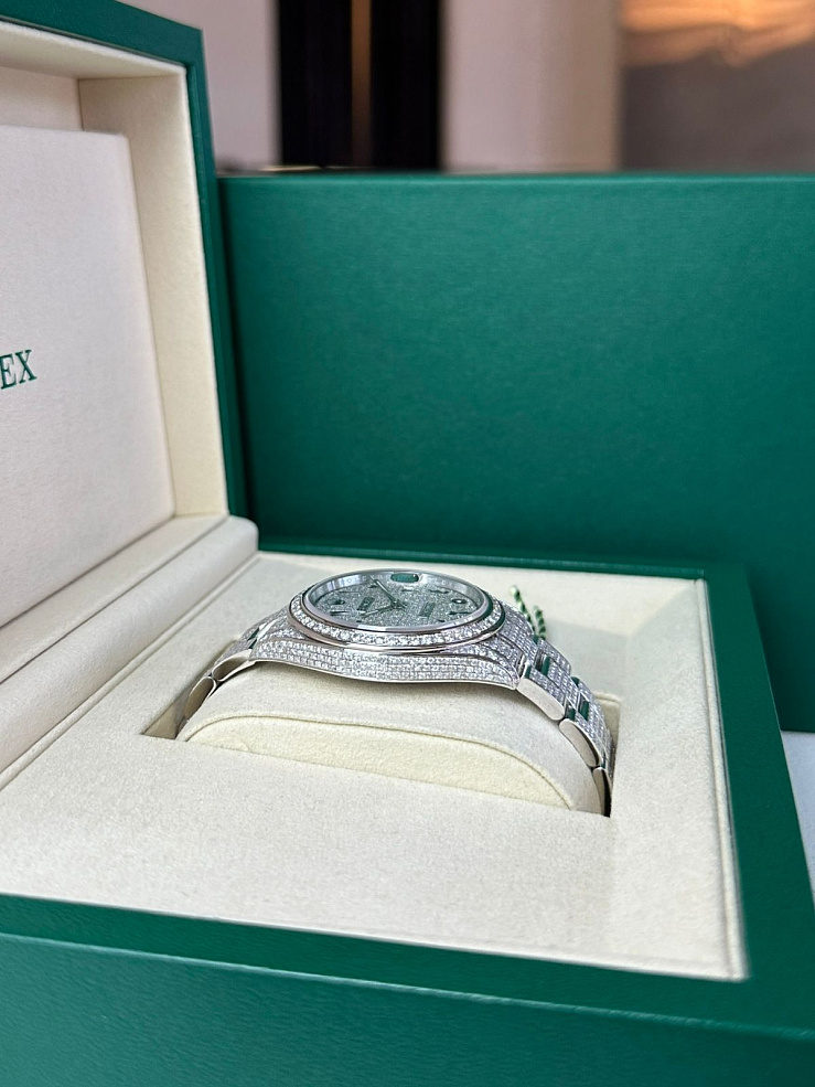 Datejust 41mm Custom Full Pave Iced Out Diamonds
