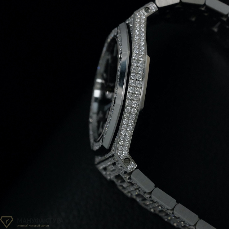Royal Oak 33mm Quartz Steel Custom Diamonds