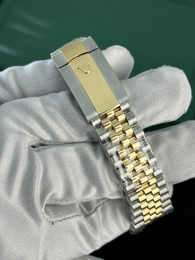 Datejust 36mm Oystersteel Yellow Gold and Diamonds Golden palm-motif