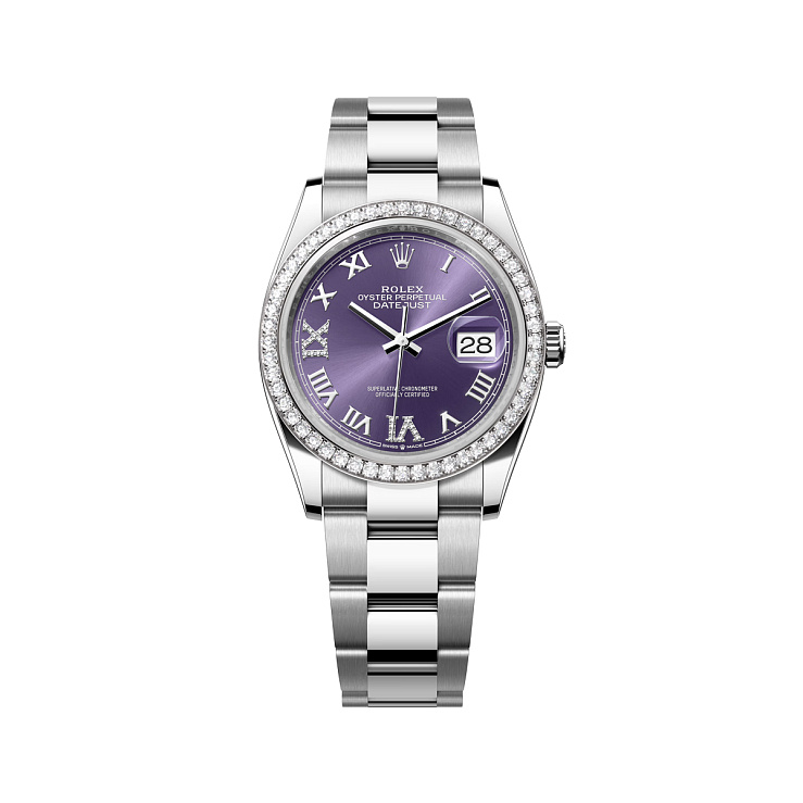 Datejust 36mm Diamond bezel Purple dial