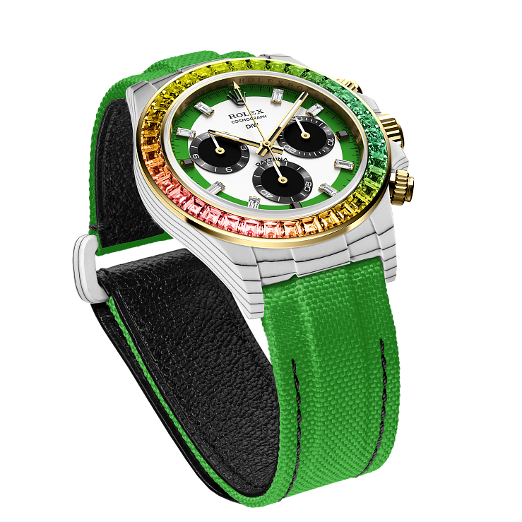 Rolex Daytona 40 Mm Rainbow Wild Green