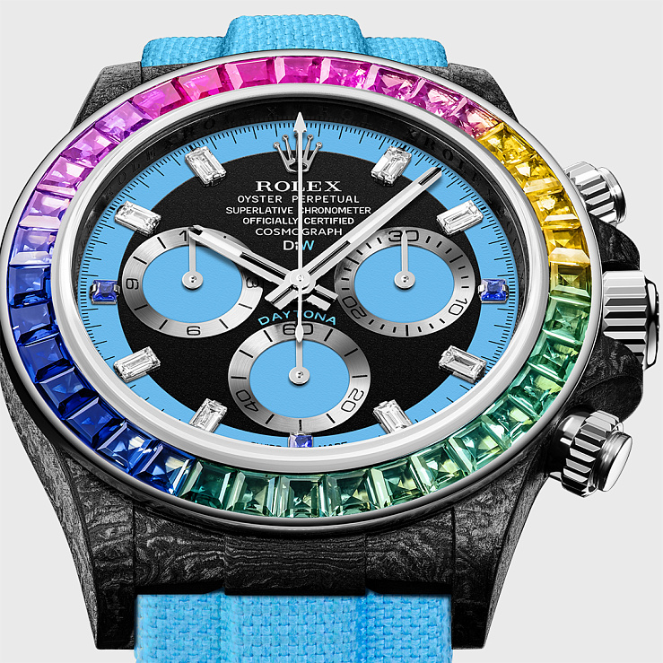 Rolex Daytona 40 Mm Rainbow Blue