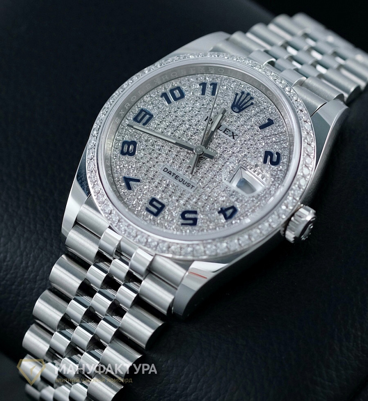 Datejust 36 mm Custom Diamonds Pave Dial 2021