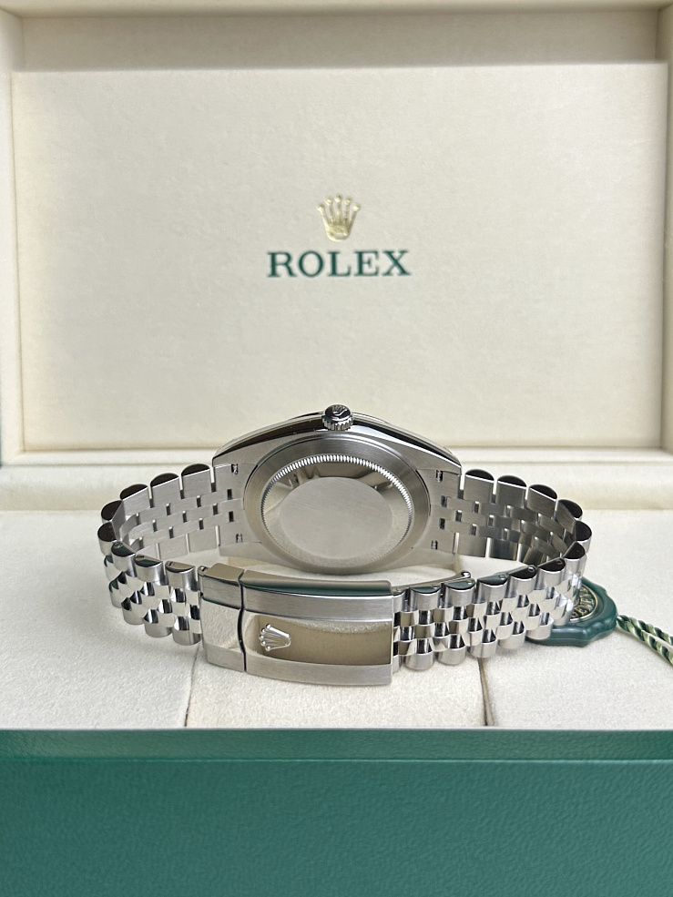 Datejust 41mm Steel & White gold Blue Diamond Dial Jubilee Bracelet