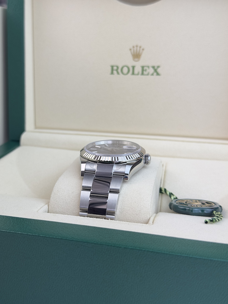 Datejust 36mm Steel & White Gold Blue Dial Oyster Bracelet