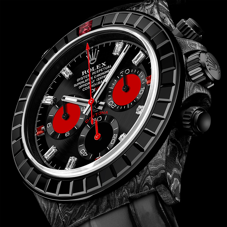 Rolex Daytona 40 Mm Rainbow Black Gems