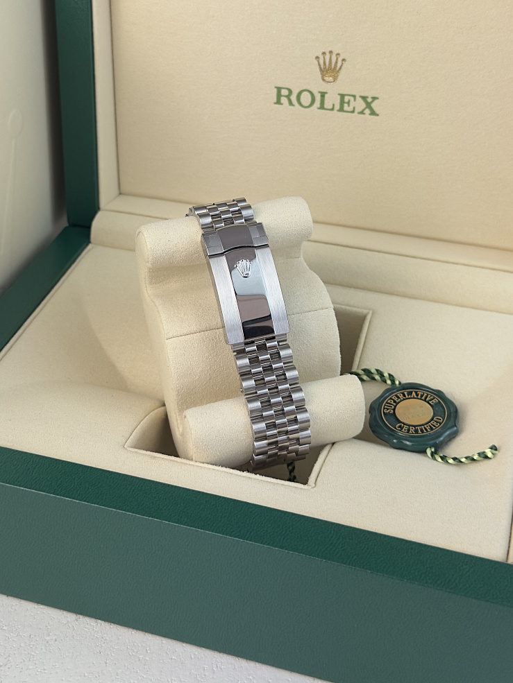 Datejust 41mm Steel & White gold Blue Azzurro Dial Jubilee Bracelet