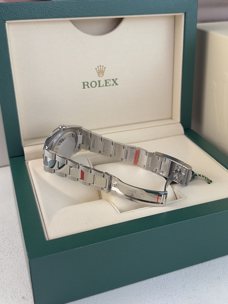 Datejust 36mm Steel & White Gold Blue Dial Oyster Bracelet