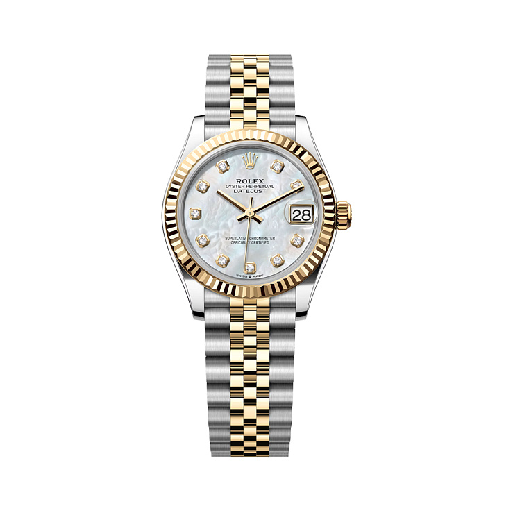 Datejust 31mm Steel & Yellow Gold Mother of Pearl Diamonds Dial Jubilee