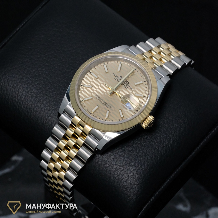 Datejust 36mm Steel & Yellow Gold Fluted Motif