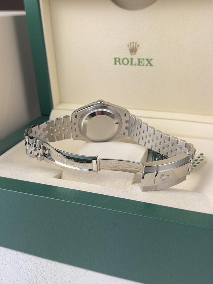 Datejust 36mm Steel & White Gold Purple Dial Diamonds Jubilee Bracelet