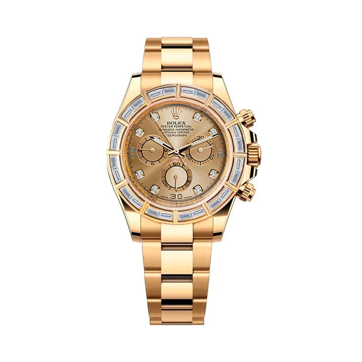 Cosmograph Daytona Yellow Gold Baguette Diamond