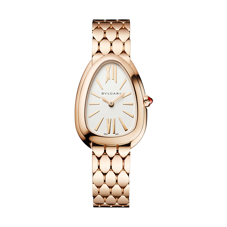 Serpenti Seduttori Rose Gold Silver Dial 