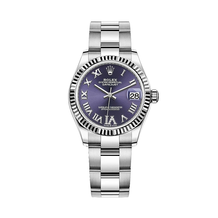 Datejust 31mm Steel & White Gold Purple Dial 2022
