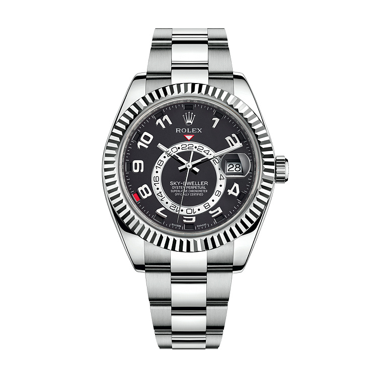 Sky-Dweller White Gold Black Dial