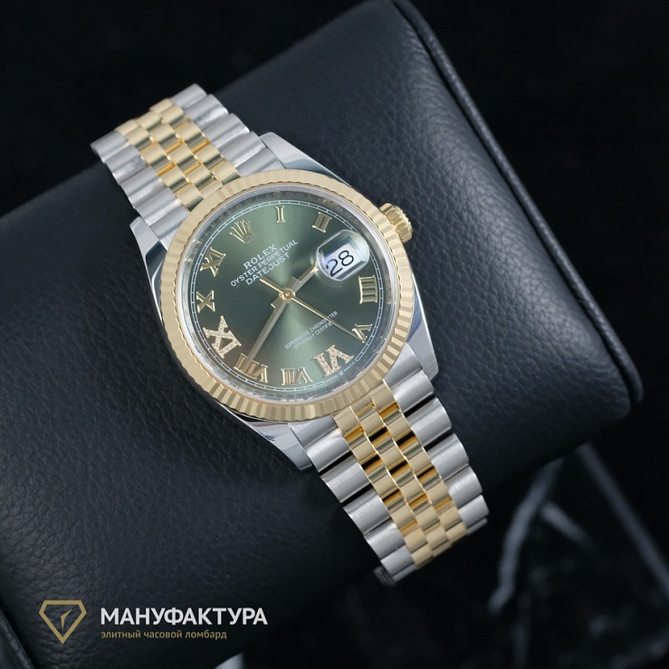 Oyster Perpetual Datejust 36 mm Rolesor Oystersteel and Yellow Gold