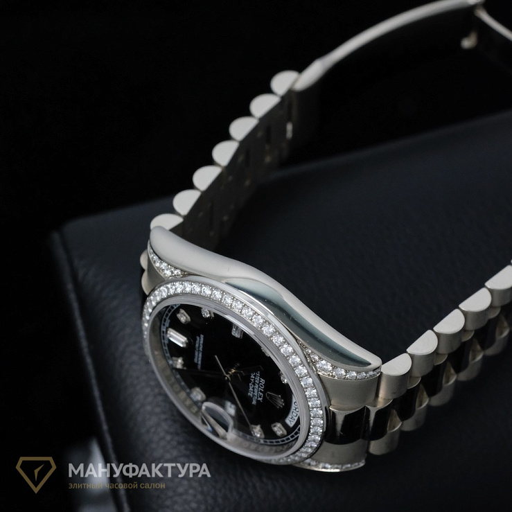 Day-Date 36 мм White gold Factory Diamonds