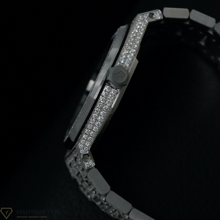 Royal Oak 33mm Quartz Steel Custom Diamonds