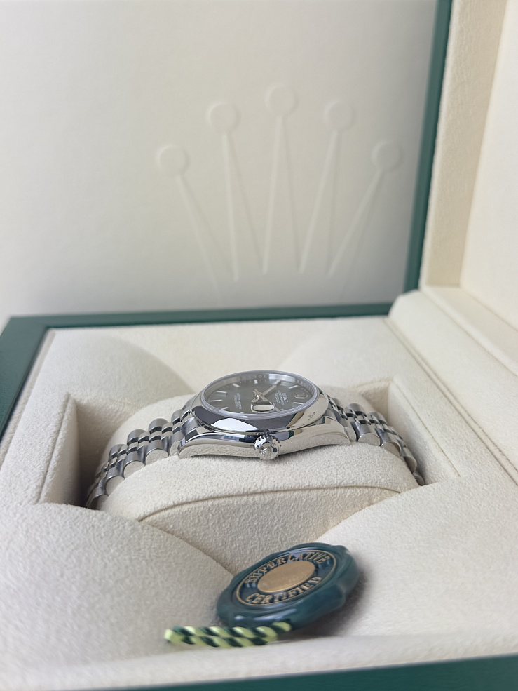 Datejust 31mm Steel Mint Green Dial Jubilee Bracelet
