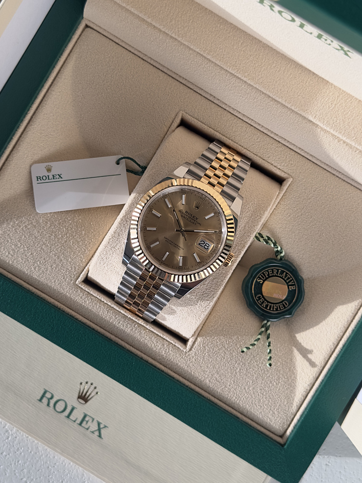 Datejust 41mm Steel & Yellow Gold Champagne dial Jubilee