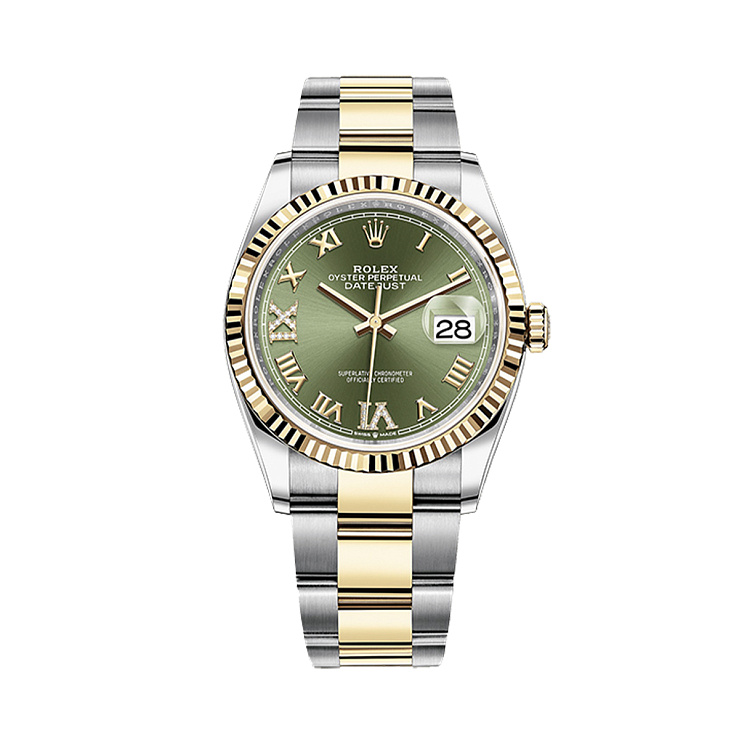 Oyster Perpetual Datejust 36 mm Rolesor Oystersteel and Yellow Gold