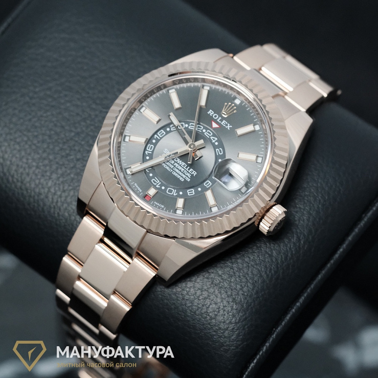 Sky-Dweller Rose Gold Slate Dial