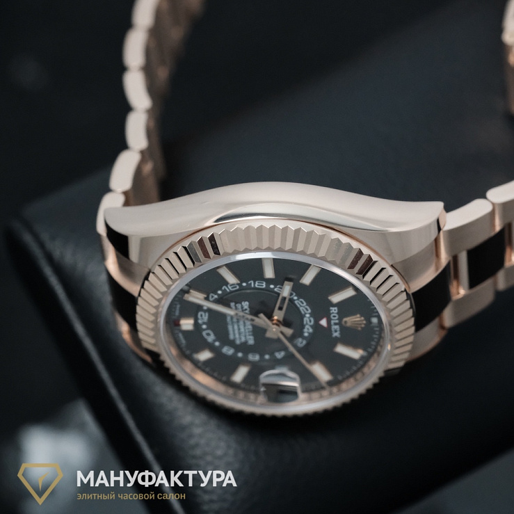 Sky-Dweller Rose Gold Slate Dial