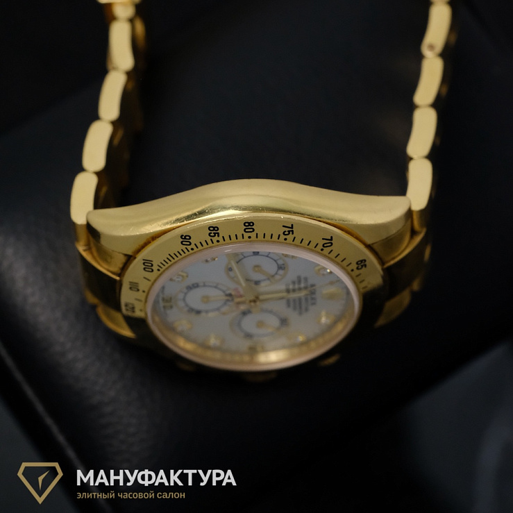 Daytona Yellow Gold White MOP Dial