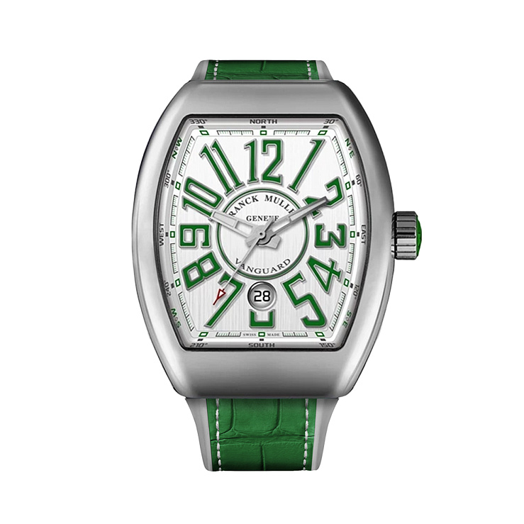 Vanguard Steel Green and White dial 45mm