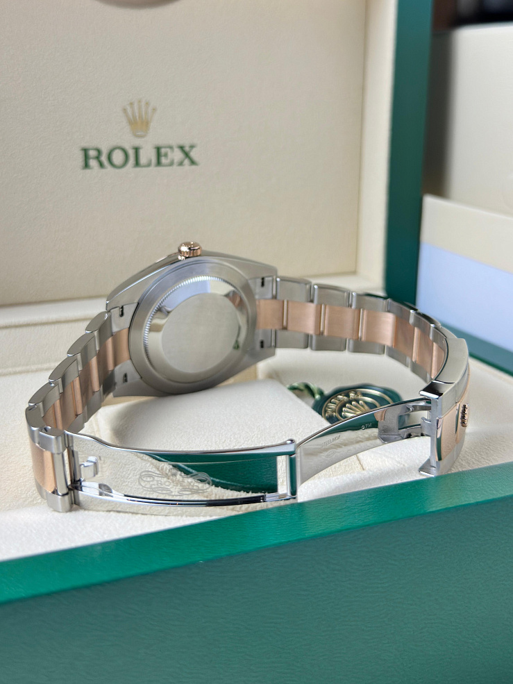 Datejust 41mm Steel & Rose Gold Chocolate dial Oyster bracelet