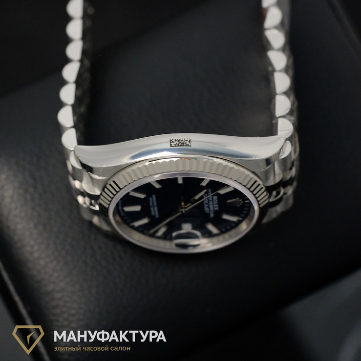 Datejust 36mm Steel & White Gold Blue Fluted Motif Dial