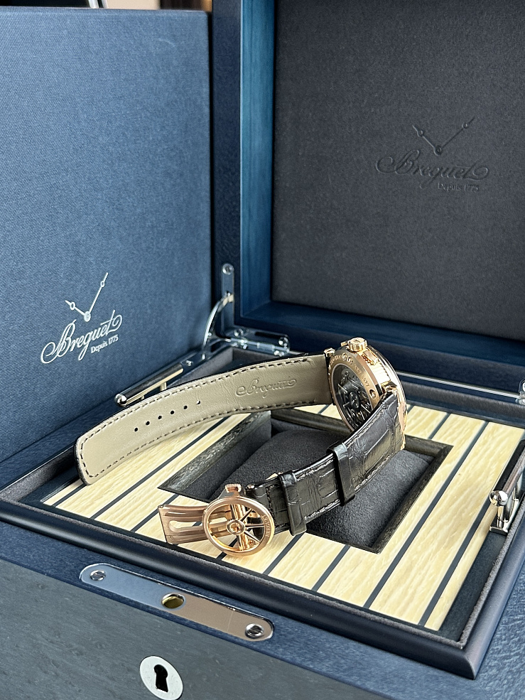 Marine Chronograph Rose Gold Dark Dial