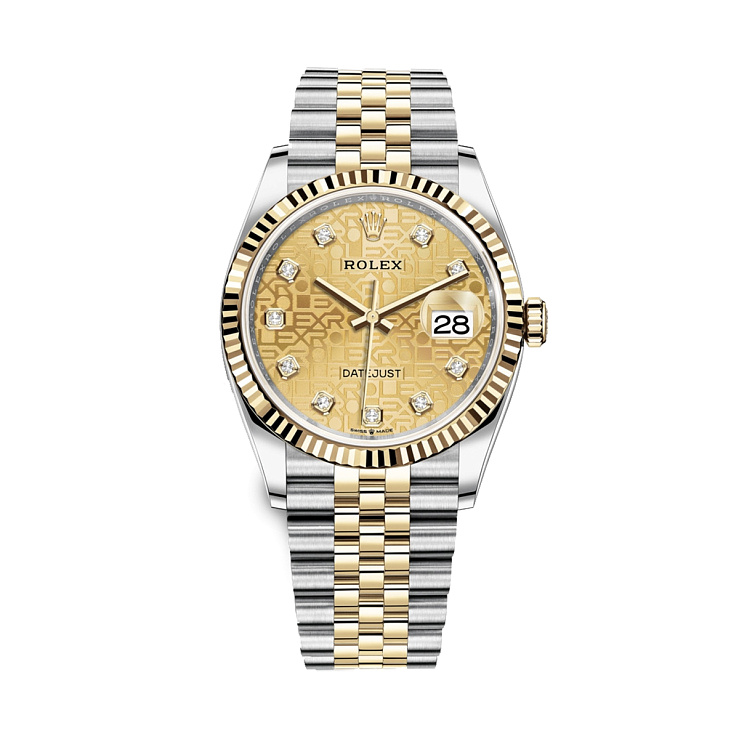 Datejust 36mm Steel & Yellow Gold Pattern Motif