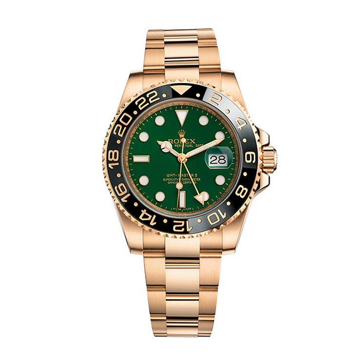 GMT Master Yellow Gold Green Dial