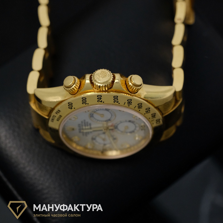 Daytona Yellow Gold White MOP Dial