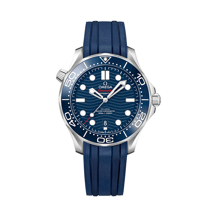 SEAMASTER Diver 300M Blue Rubber Strap
