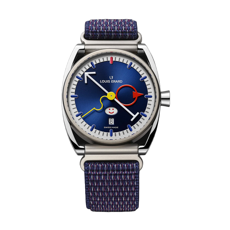  x Alain Silberstein Smile-Day Blue 40mm Titanium