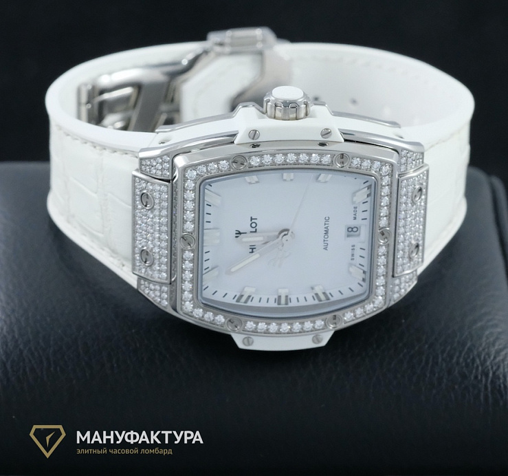 Spirit of Big Bang 39 Titanium Diamonds Paved White