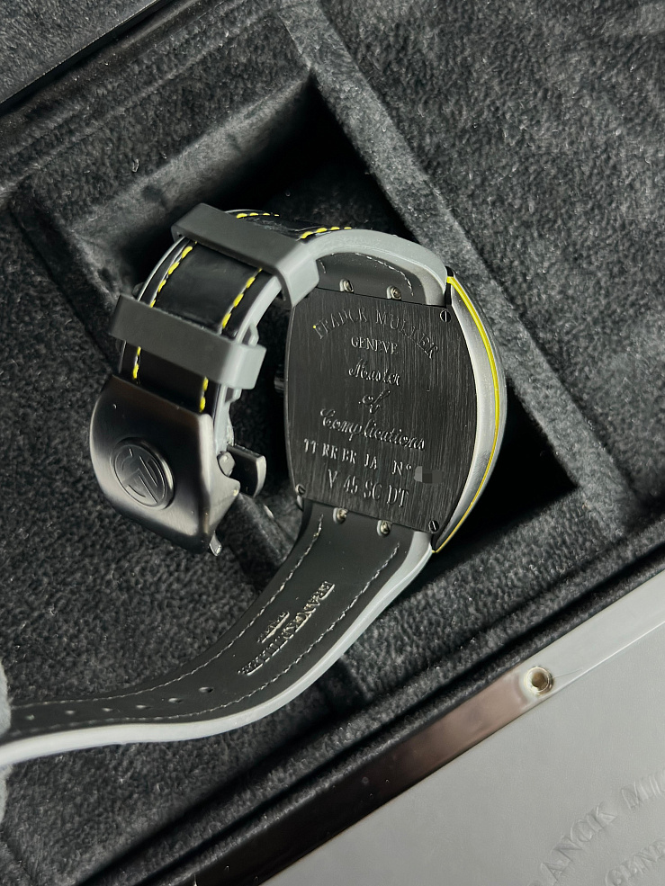 Vanguard Titanium Black and Yellow Dial 45mm