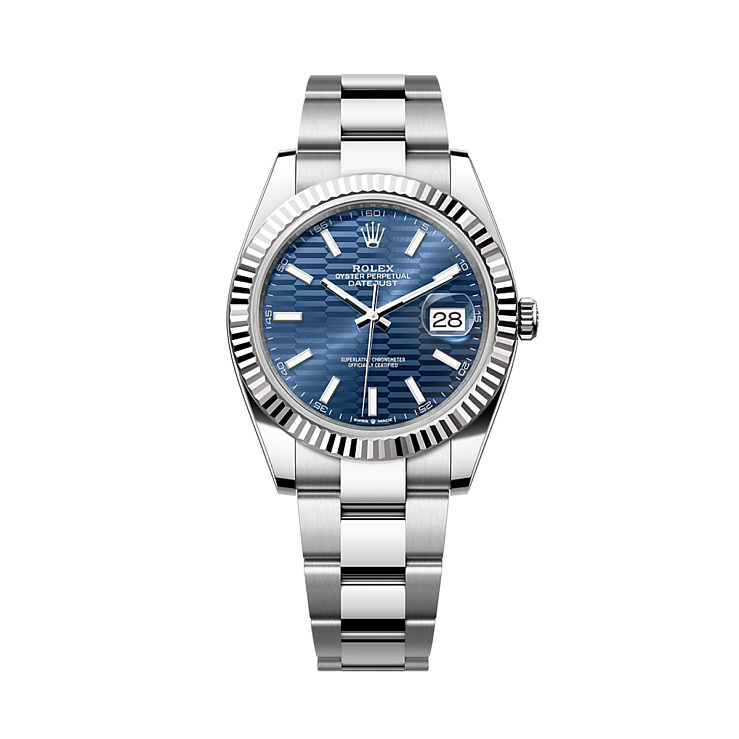 Oyster Perpetual Datejust 41mm Blue Flutted Dial