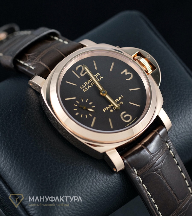 Luminor Marina 8 Days Oro Rosso