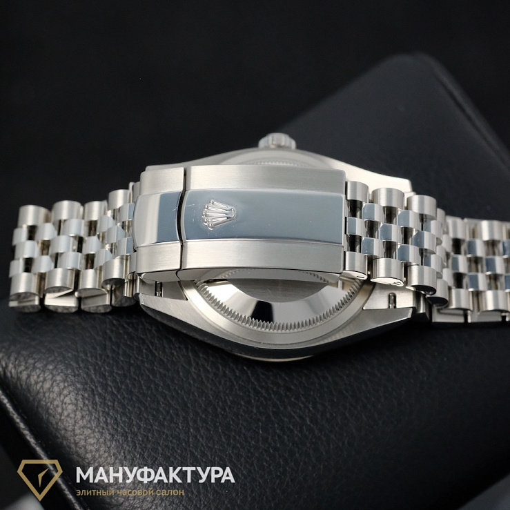 Datejust 36mm Steel & White Gold Mint Green Dial